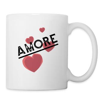 Amore with heart - Mug - white - Right