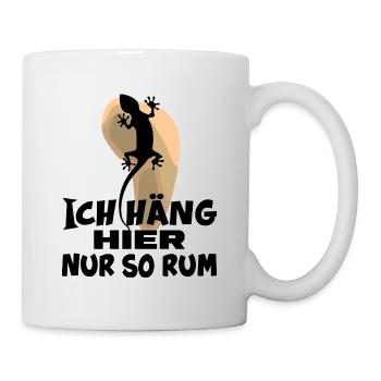 bergsteiger karabiner kletterseil alpin bouldern - Tasse - Weiß - Rechts
