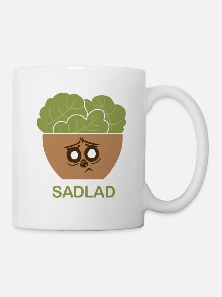 Sadlad - der traurige Salat - Tasse - Weiß