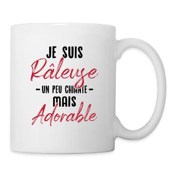 Je suis râleuse un peu chiante mais adorable - Mug blanc - blanc - Droite