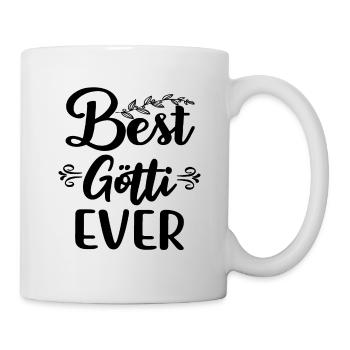 Bester Götti der Welt Patenonkel Schweiz Taufgötti - Tasse - Weiß - Rechts