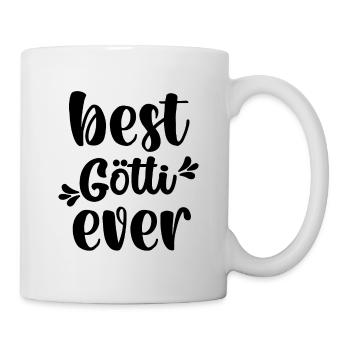 Bester Götti der Welt Patenonkel Schweiz Taufgötti - Tasse - Weiß - Rechts