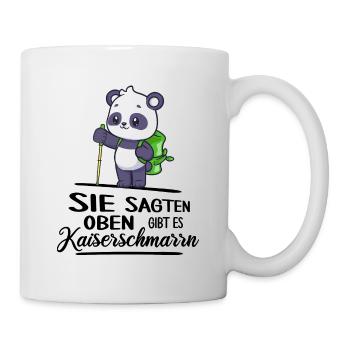 bergwandern servus kaiserschmarrn berghütte jause - Tasse - Weiß - Rechts