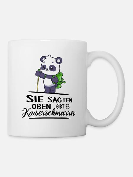 bergwandern servus kaiserschmarrn berghütte jause - Tasse - Weiß