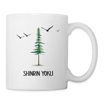 waldbaden shinrin yoku waldmeditation waldyoga - Tasse - Weiß - Rechts
