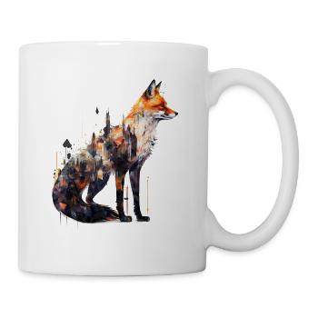 Fox Fox Motif Animals Gift Art Animal Motif - Mug - white - Right