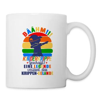 Kinderkrippe Geschafft Eine Legende Verlässt - Tasse - Weiß - Rechts
