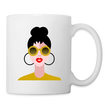 FEMME. FILLE. ADOLESCENT. JOURNEE DE LA FEMME - Mug blanc - blanc - Droite