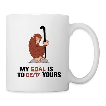 Hockey sur gazon Hockey « légende du hockey fort des singes » - Mug blanc - blanc - Droite