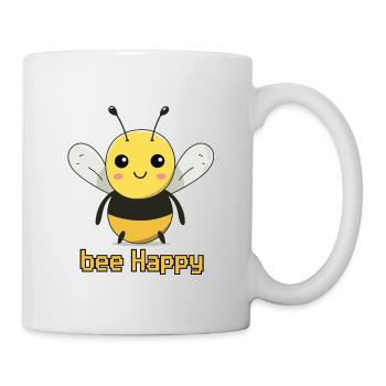 bee Happy - Tasse - Weiß - Rechts