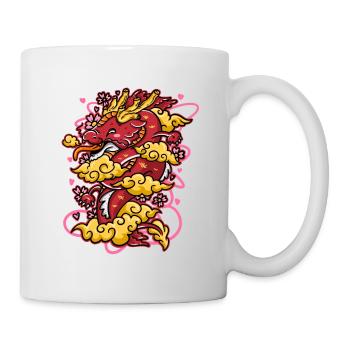 Aimer Dragon Kawaii Anime Dragon Design - Mug blanc - blanc - Droite