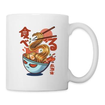 Ramen Nudelsuppen im Anime und Manga Stil - Tasse - Weiß - Rechts