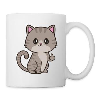 Cat Kitten Cute Pet Domestic Cat - Mug - white - Right