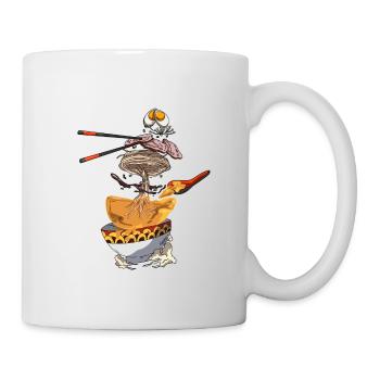 Ramen Nudeln Japanische Kunst leckere Nudelsuppe - Tasse - Weiß - Rechts