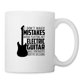 Vater mit E-Gitarre - Tasse - Weiß - Rechts