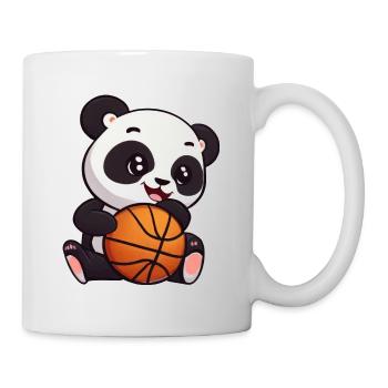 Panda on skateboard - Mug - white - Right