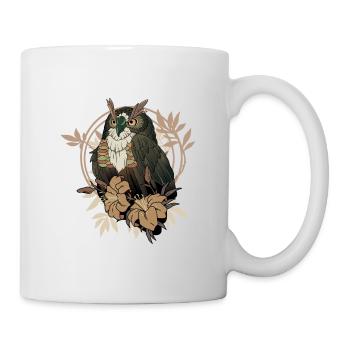 Magic owl with flower owls breeder - Mug - white - Right