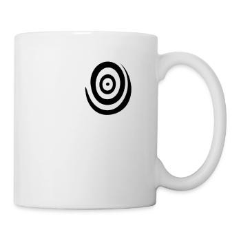 Minimalist dart spiral design - Mug - white - Right