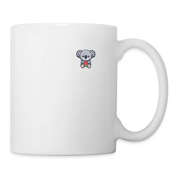 Koala isst Wassermelone Pocket - Tasse - Weiß - Rechts