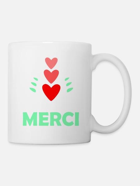 MAÎTRESSE. MAITRE. MERCI. MERCI MAÎTRESSE. ETE - Mug blanc - blanc