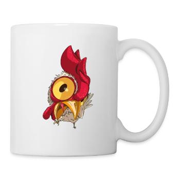 Funny chicken farm rooster from the chicken farm - Mug - white - Right