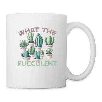 Succulentes drôles disant ce que le fucculent - Mug blanc - blanc - Droite