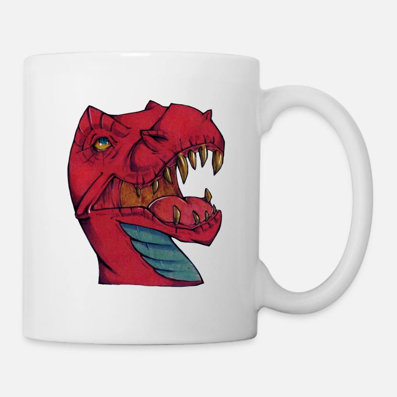 t rex t shirt - Mug blanc - blanc
