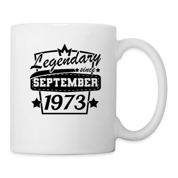 Légendaire depuis septembre 1973 - Mug blanc - blanc - Droite