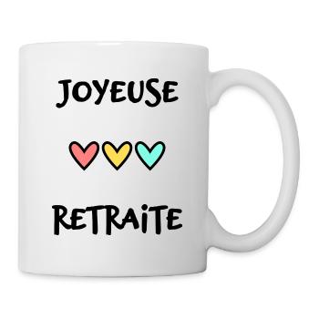 RETRAITE. RETRAITE. RETRAITEE. RETRAITE - Mug blanc - blanc - Droite