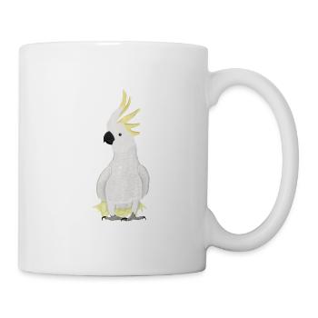 Kakadu Herz Vogel Vogelbeobachter Singvogel - Tasse - Weiß - Rechts