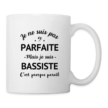 Basse humour bassiste parfaite femme - Mug blanc - blanc - Droite
