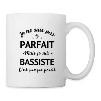Basse humour bassiste parfait homme - Mug blanc - blanc - Droite