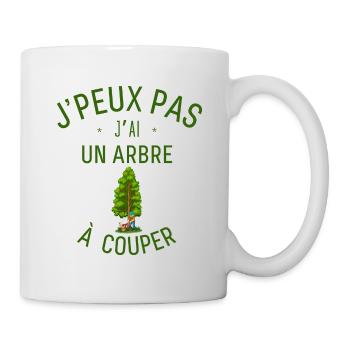 J Ai Un Arbre à couper - Mug blanc - blanc - Droite
