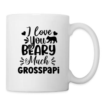 Ich liebe dich Grosspapi Schweiz Opa - Tasse - Weiß - Rechts