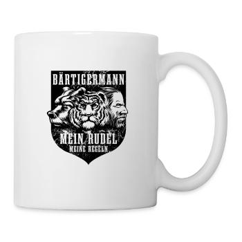 Bär Tiger Mann, Mein Rudel meine Regeln - Tasse - Weiß - Rechts