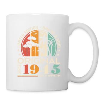 Voiture Vintage Construite En 1945 Né Vintage Anniversaire - Mug blanc - blanc - Droite