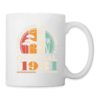 Voiture ancienne construite en 1931 née Vintage anniversaire - Mug blanc - blanc - Droite
