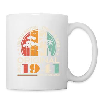 Voiture ancienne construite en 1941 née Vintage anniversaire - Mug blanc - blanc - Droite