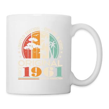 Voiture Ancienne Construite En 1961 Née Vintage Anniversaire - Mug blanc - blanc - Droite