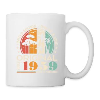 Voiture Vintage Construite En 1959 Né Vintage Anniversaire - Mug blanc - blanc - Droite