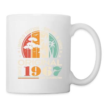 Voiture Vintage Construite En 1967 Né Vintage Anniversaire - Mug blanc - blanc - Droite