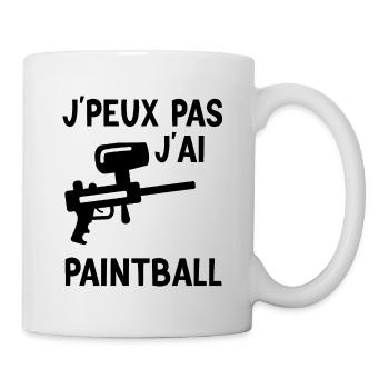 Paintball - Fan de Paintball - Mug blanc - blanc - Droite