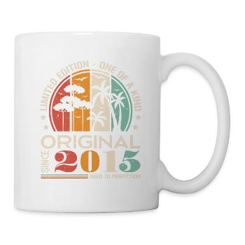 Legendary Since 2015 Born Vintage Birthday - Mug - white - Right