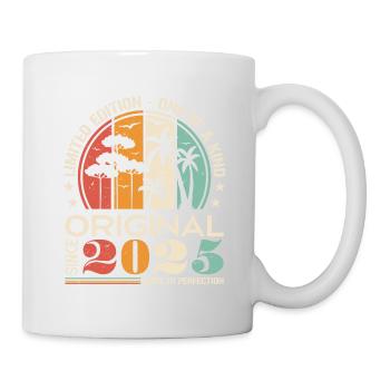 Legendär seit 2025 Geboren Jahrgang Geburtstag - Tasse - Weiß - Rechts