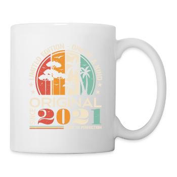 Legendär seit 2021 Geboren Jahrgang Geburtstag - Tasse - Weiß - Rechts