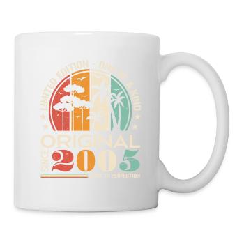 Légendaire depuis 2005 Born Vintage Anniversaire - Mug blanc - blanc - Droite