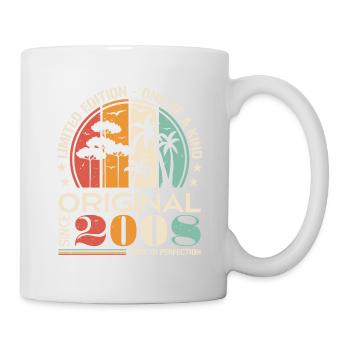 Legendary Since 2008 Born Vintage Birthday - Mug - white - Right