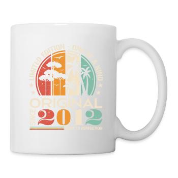 Legendary Since 2012 Born Vintage Birthday - Mug - white - Right
