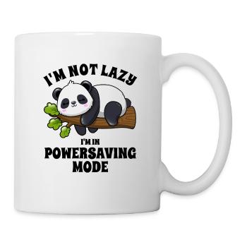 Panda - Je ne suis pas paresseux - en mode économie d’énergie - Mug blanc - blanc - Droite