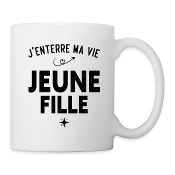 Ma Vie de Jeune Fille Cadeau EVJF Humour Drôle - Mug blanc - blanc - Droite